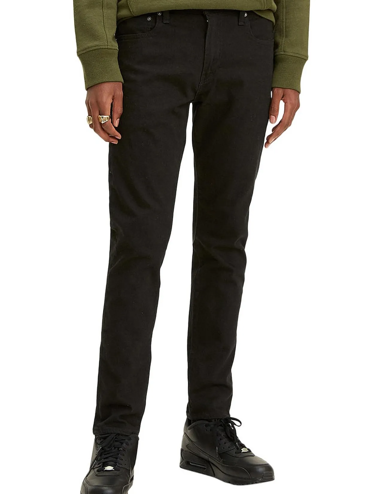 512 Slim Taper Stretch Black Jeans