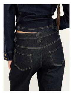 Aalto Dark Indigo Straight Leg Jeans