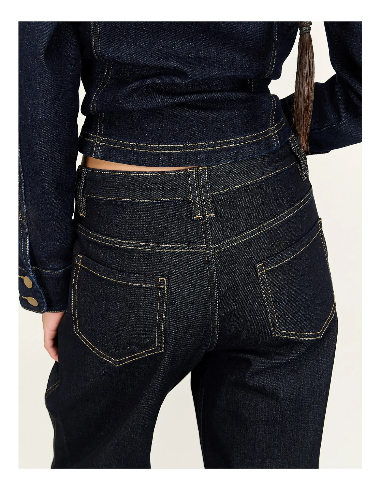 Aalto Dark Indigo Straight Leg Jeans