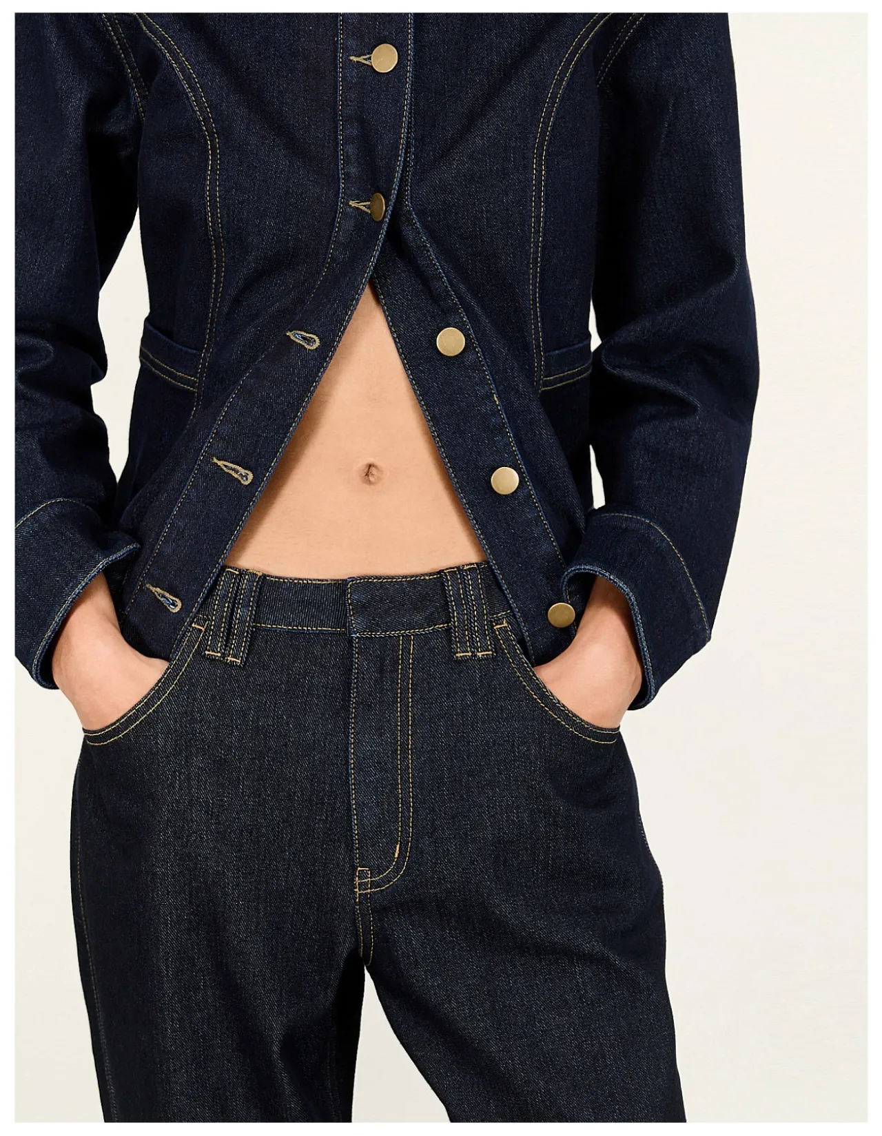 Aalto Dark Indigo Straight Leg Jeans