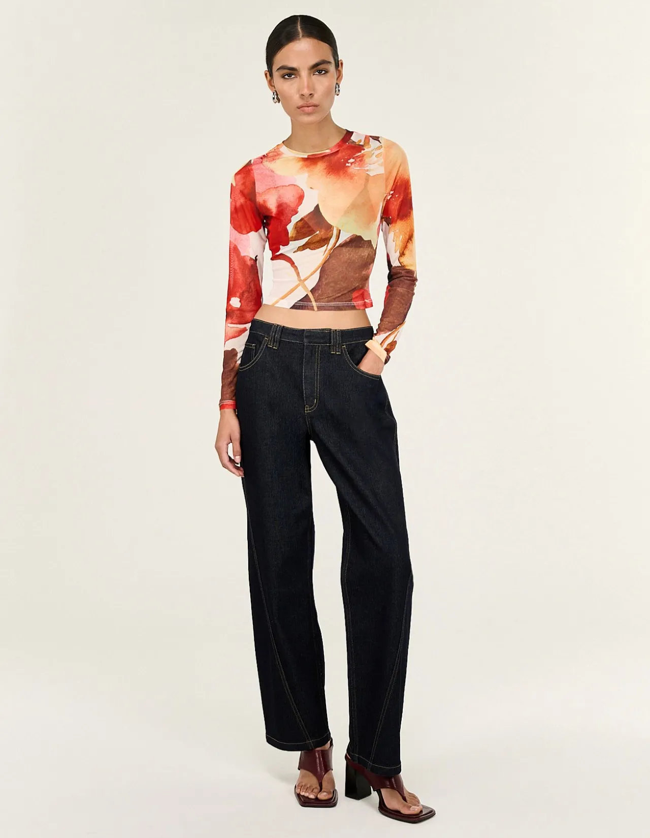 Aalto Dark Indigo Straight Leg Jeans