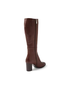 ABLE MI CHOC BROWN HEEL LEATHER