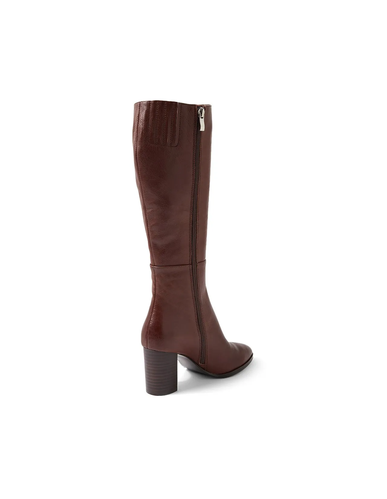 ABLE MI CHOC BROWN HEEL LEATHER