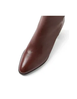 ABLE MI CHOC BROWN HEEL LEATHER