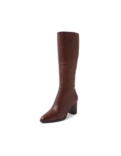 ABLE MI CHOC BROWN HEEL LEATHER