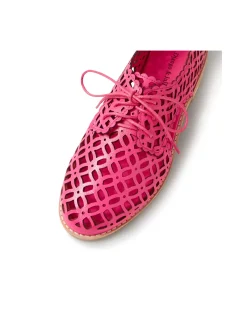 ADDYST Cut Out Leather Lace Up Flats