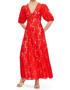 ADELINE LACE MIDI DRESS