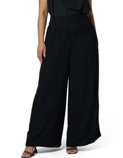 Adina High Waist Black Wide Leg Pant