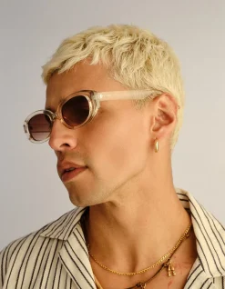 AFFINITY SAND OVAL SUNGLASSES
