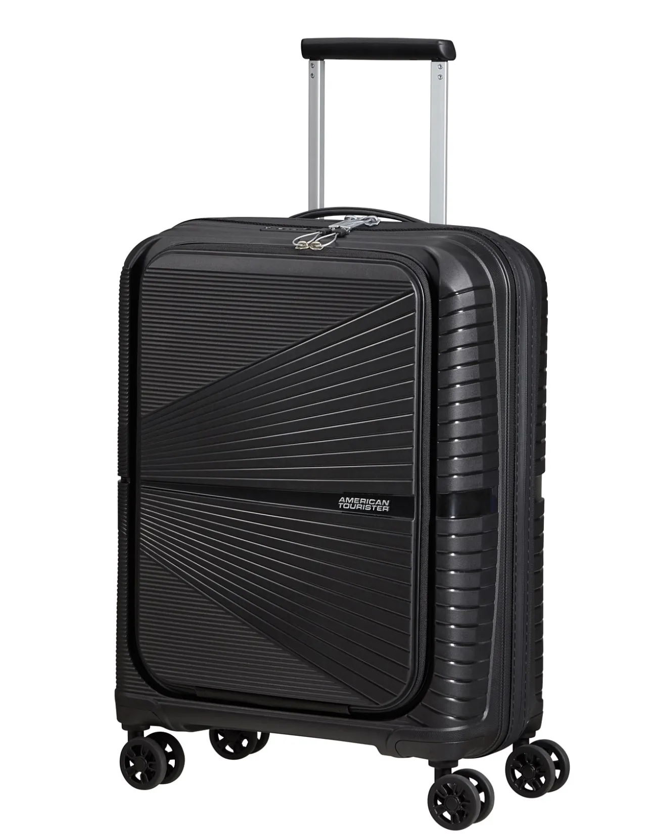 AIRCONIC 55CM FRONT 15.6" LAPTOP POCKET SUITCASE BLACK