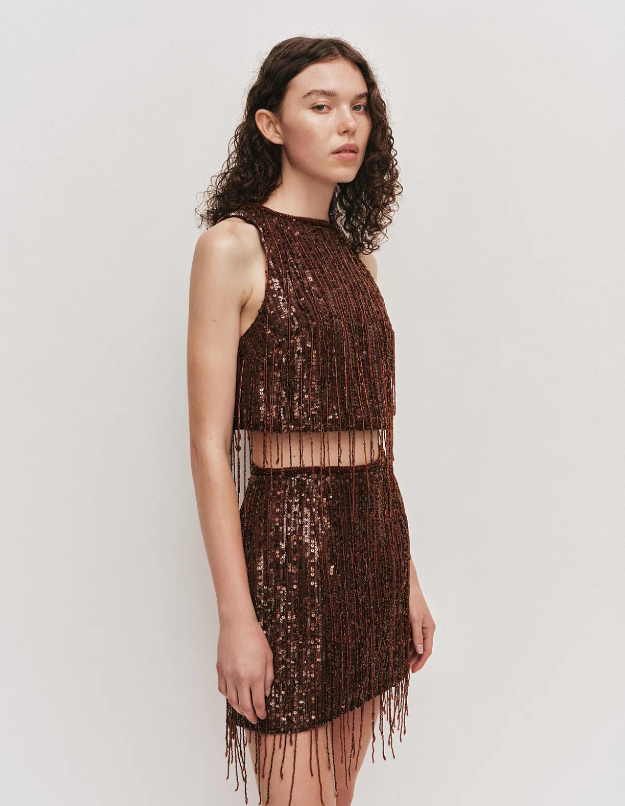 Aire Sequin Top