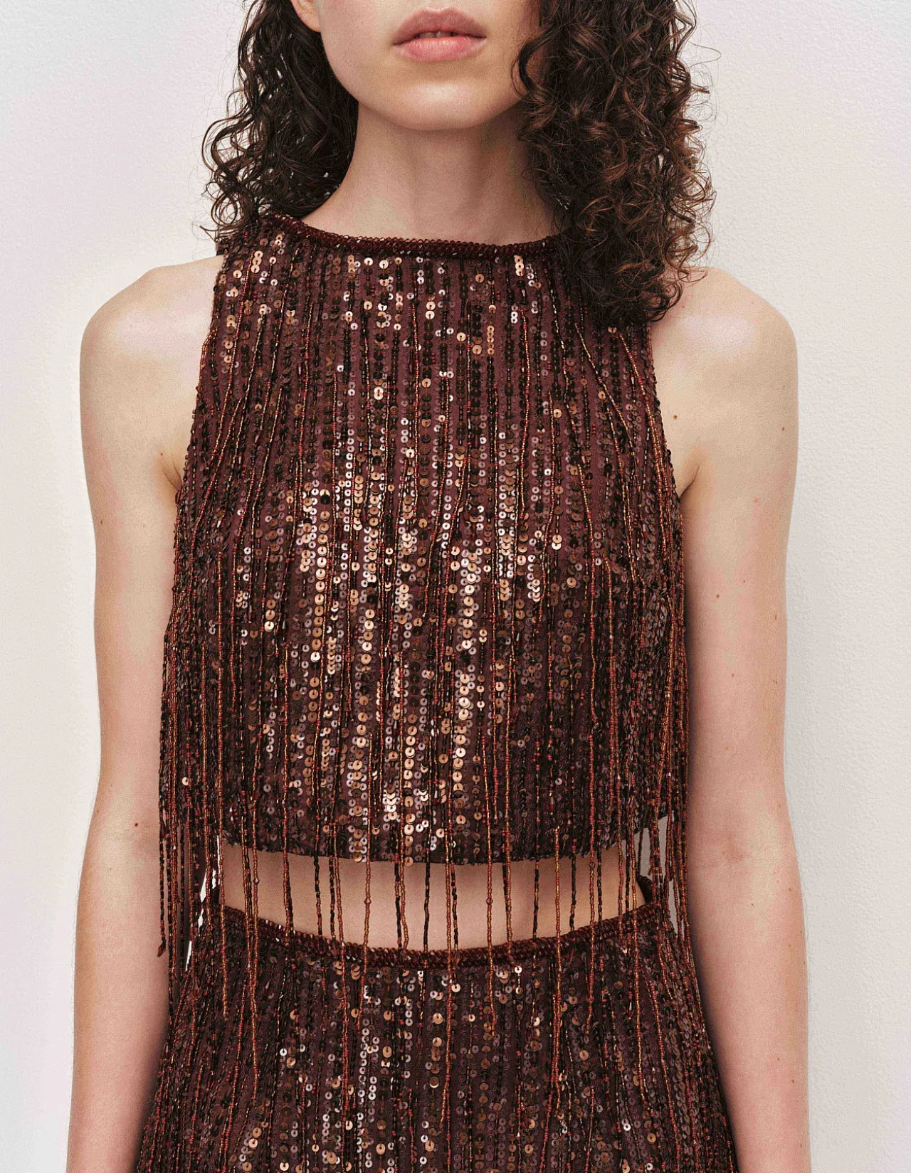 Aire Sequin Top