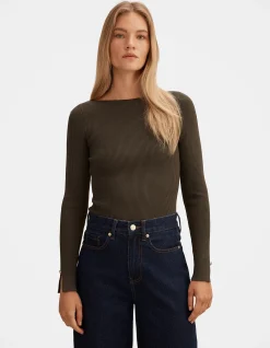 ALAIA KNITTED RIB JUMPER