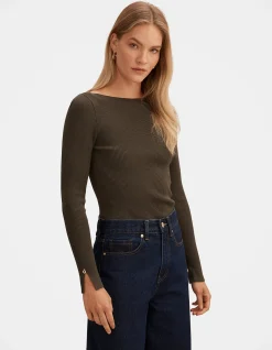 ALAIA KNITTED RIB JUMPER