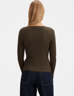 ALAIA KNITTED RIB JUMPER