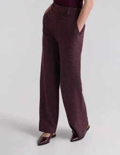 Alana Stretch Pant Eco-Friendly Straight Leg Burgundy