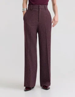 Alana Stretch Pant Eco-Friendly Straight Leg Burgundy