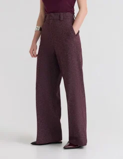 Alana Stretch Pant Eco-Friendly Straight Leg Burgundy