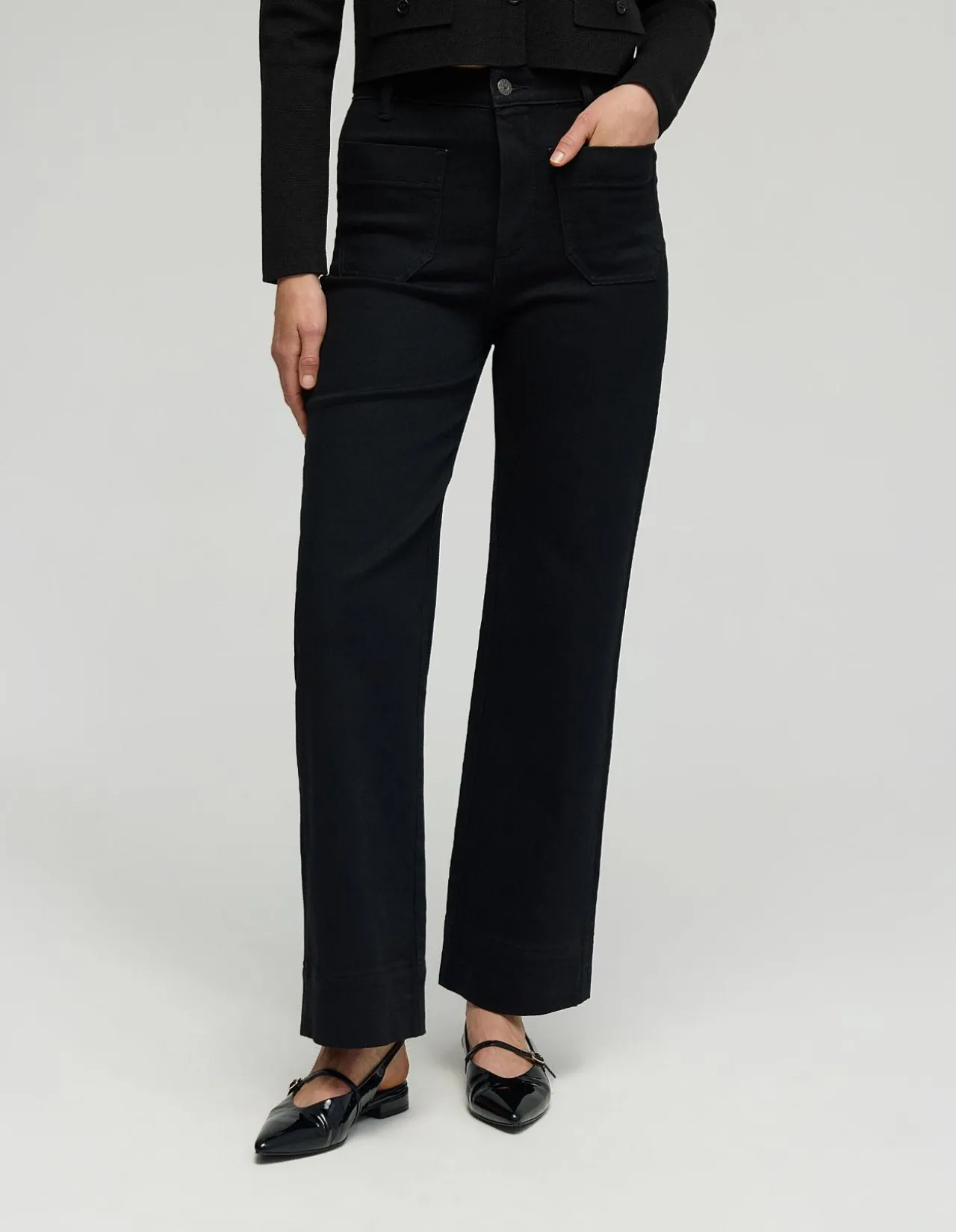 ALEXA STRETCH PATCH POCKET JEANS
