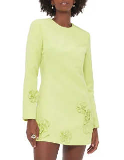 Aliza Long Sleeve Petal Mini Dress