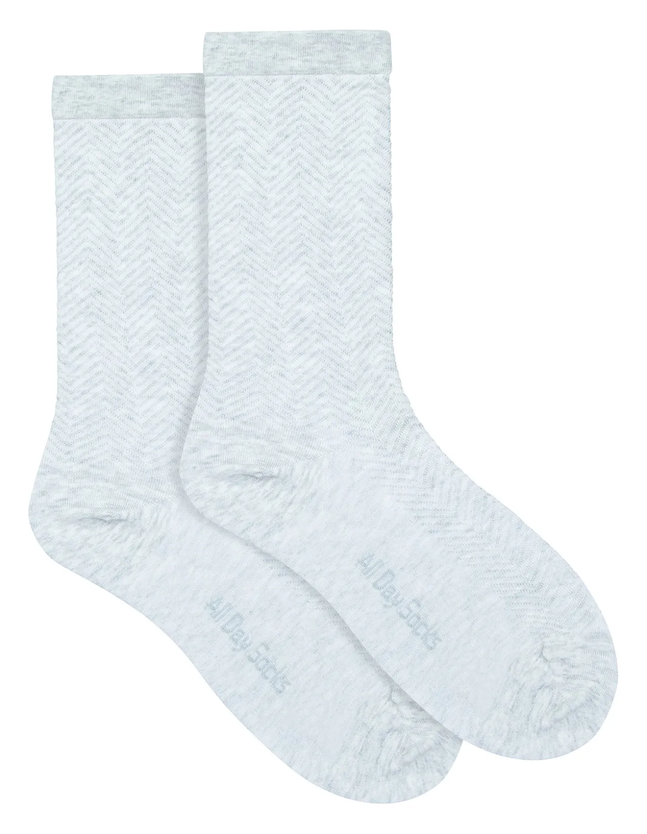 All Day Premium Fine Chevron Crew Socks