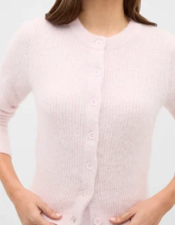 ALPACA BLEND FITTED CARDIGAN