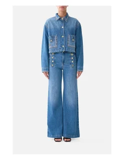 AMANDA TAURUS RISING HARDWARE FLARE JEAN