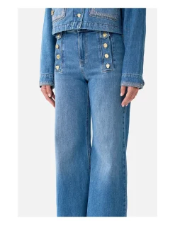 AMANDA TAURUS RISING HARDWARE FLARE JEAN