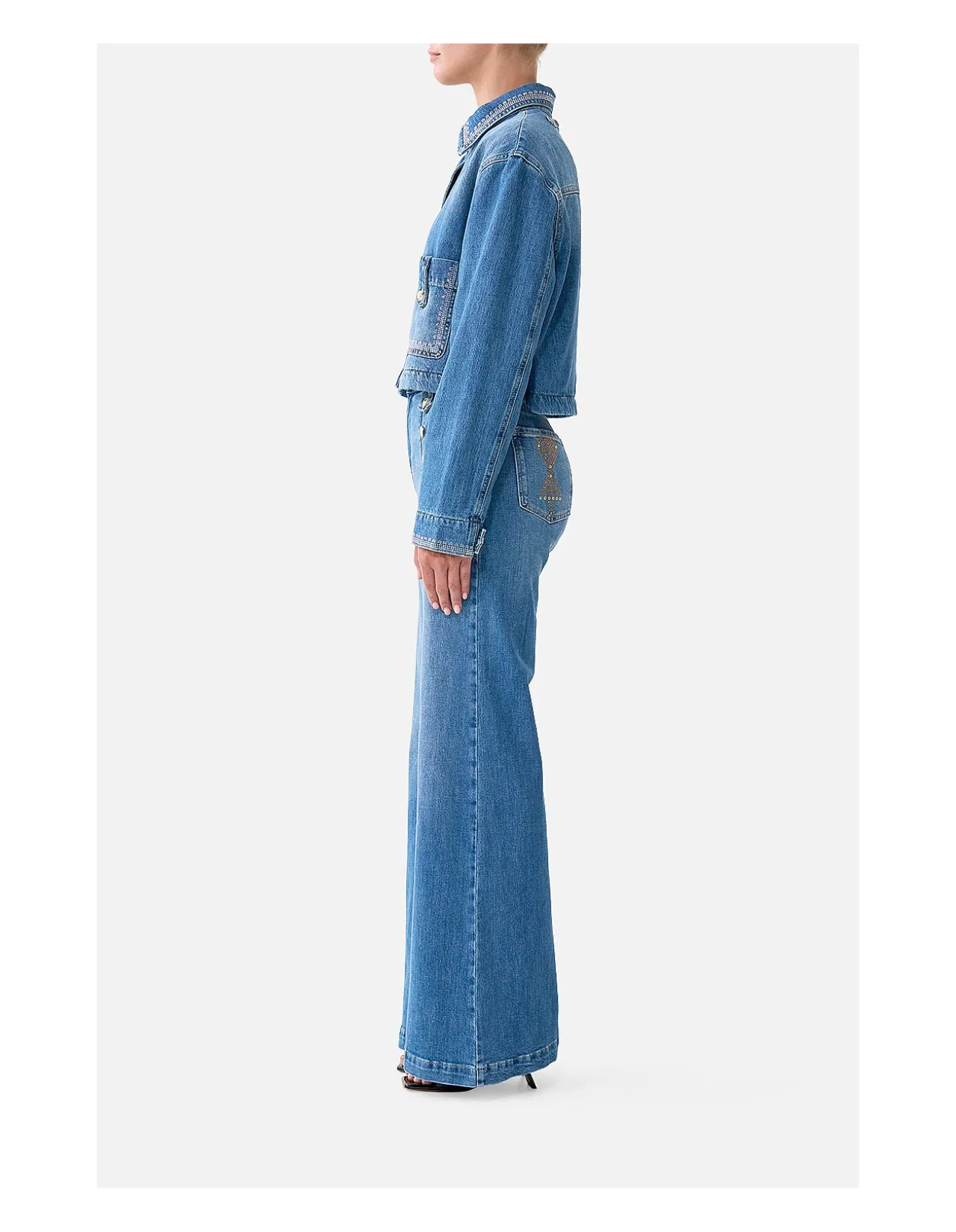 AMANDA TAURUS RISING HARDWARE FLARE JEAN