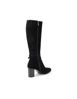 Amatis Suede High Block Heel Knee Boots