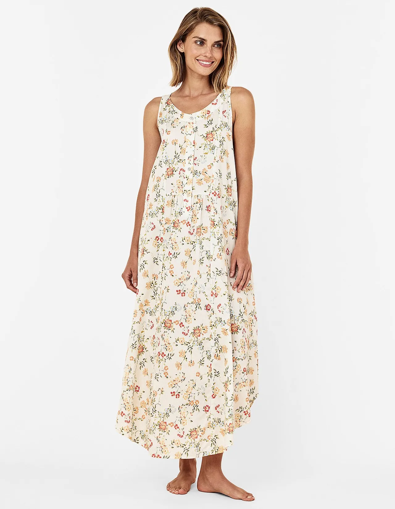 Amber Panel Front Maxi Nightie