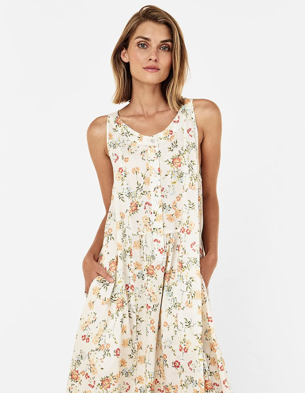 Amber Panel Front Maxi Nightie