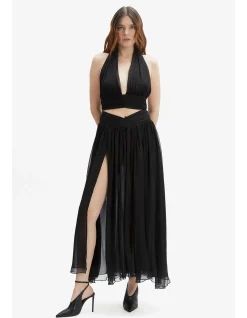 AMERIE SPLIT FRONT MAXI SKIRT