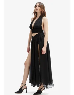 AMERIE SPLIT FRONT MAXI SKIRT