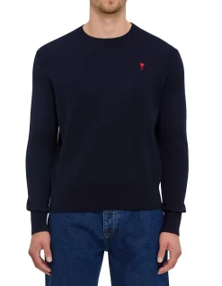 Ami De Coeur Merino Wool Crew Neck Sweater