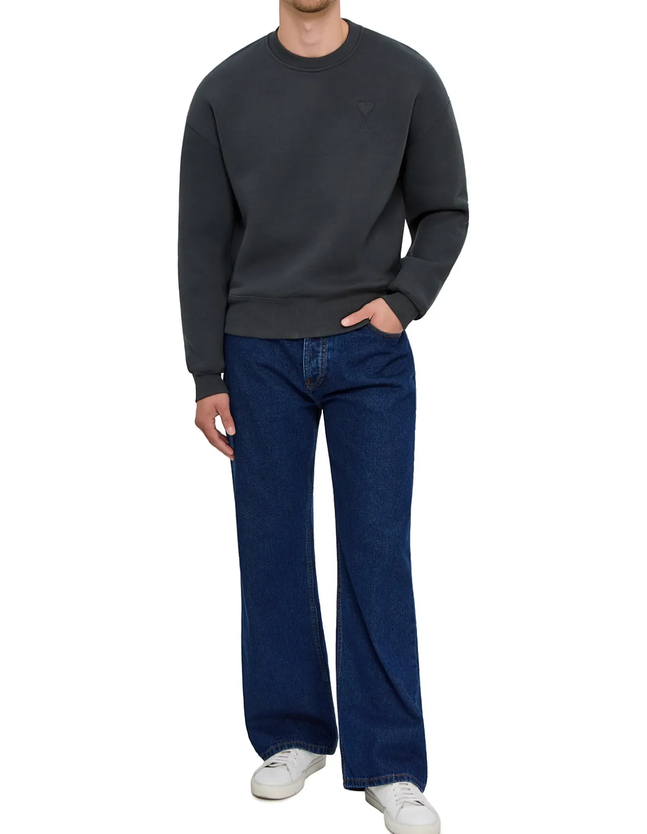 Ami de Coeur Fleece Logo Crewneck Sweatshirt