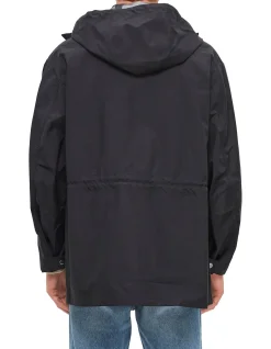 Ami Long-Sleeved Utility Parka with Embroidered Chest Logo