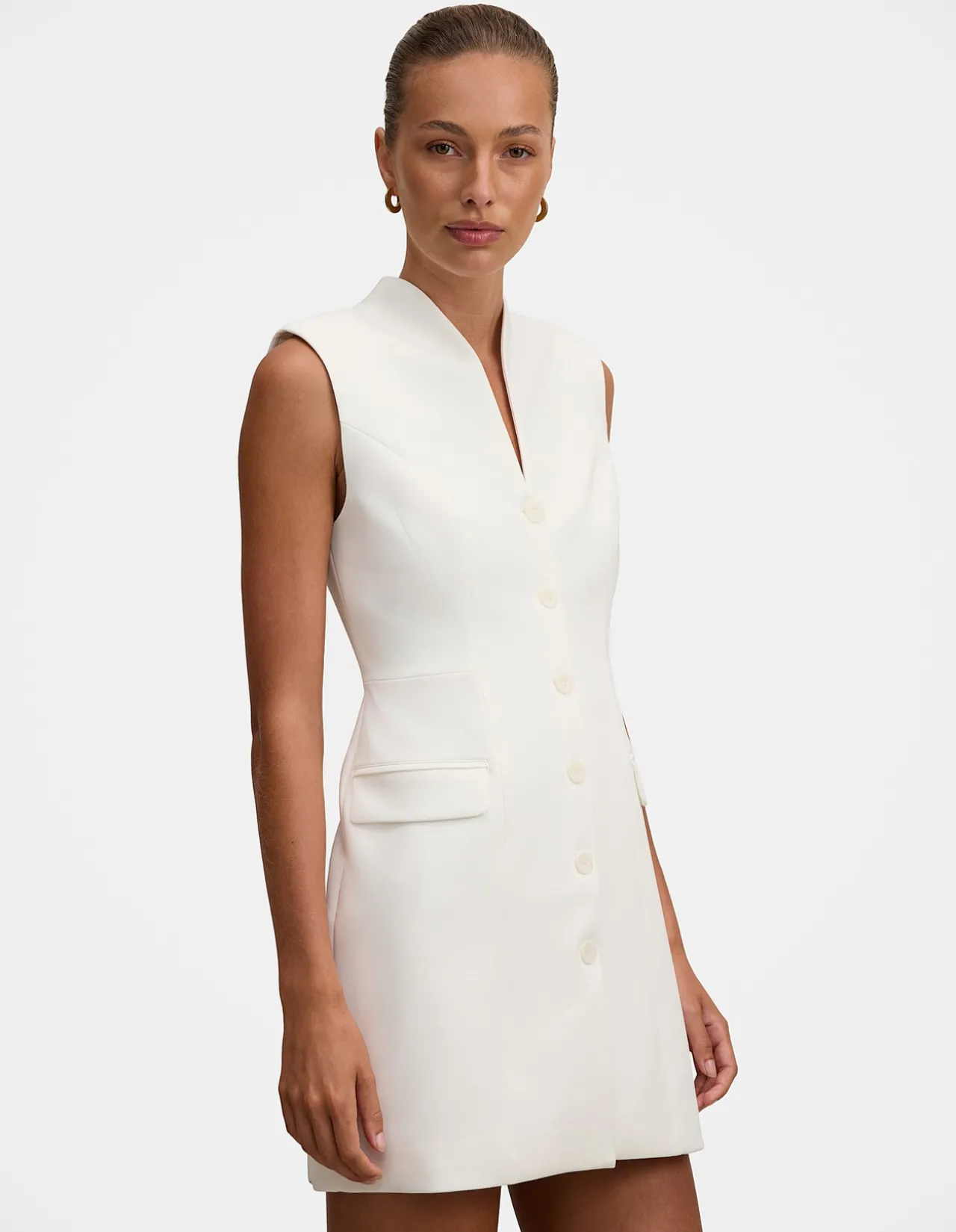 AMITY SLEEVELESS BLAZER DRESS