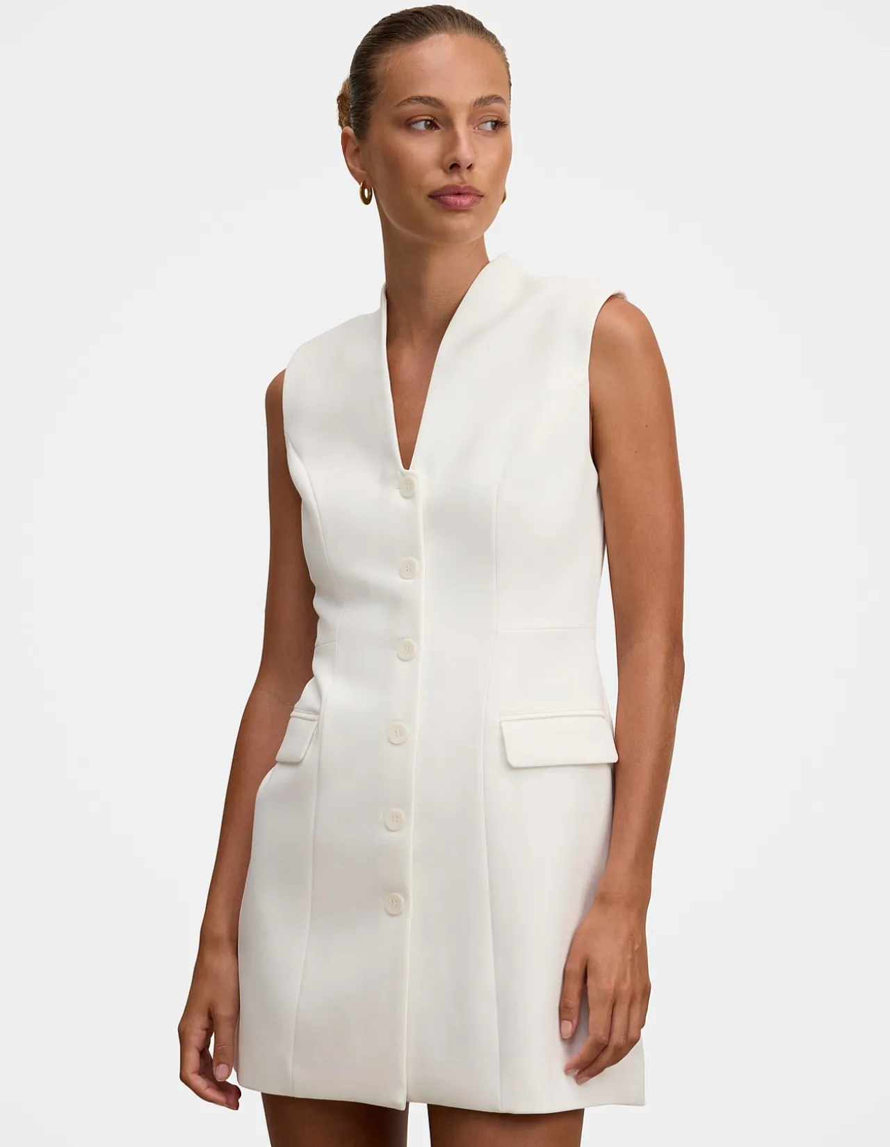 AMITY SLEEVELESS BLAZER DRESS