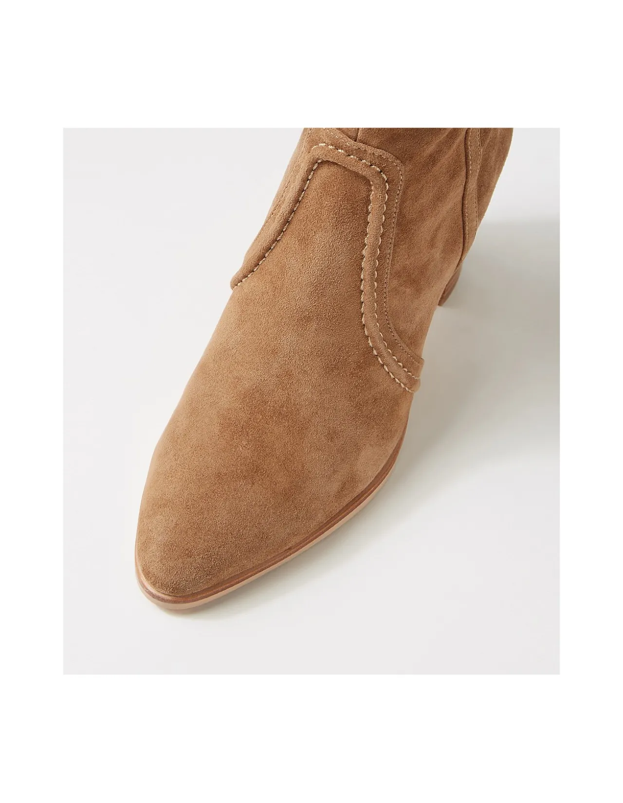 Ammla Suede Block Heel Knee High Boots