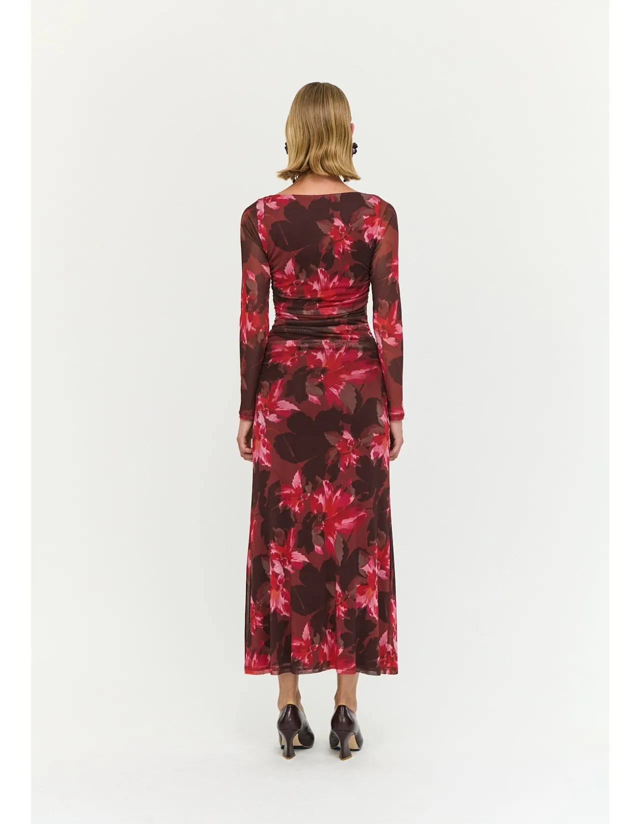 Amyra Mesh Midi Dress