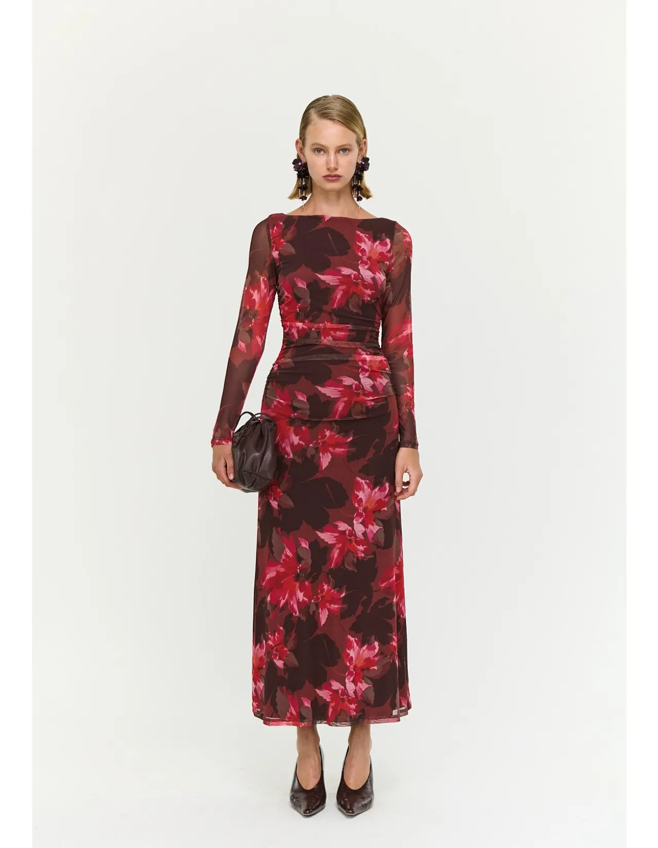 Amyra Mesh Midi Dress