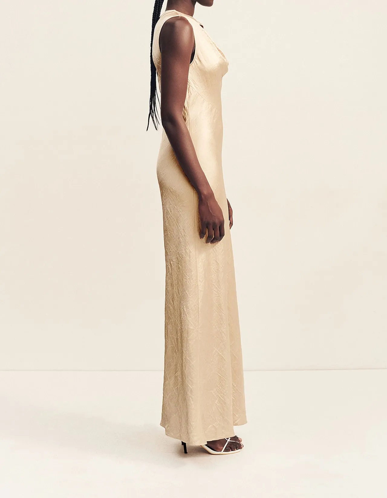 Andie Sleeveless Cowl Maxi Dress