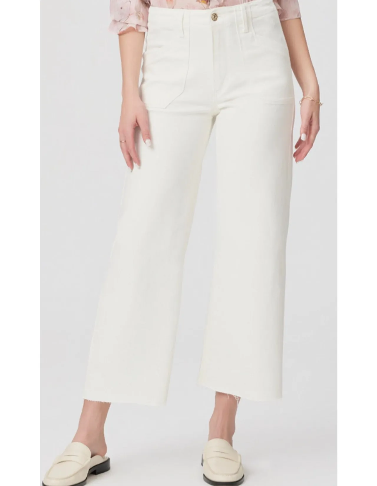 Anessa High Rise Wide Leg Cropped Jeans