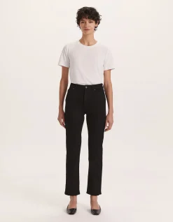 Anna High Rise Stretch Straight Leg Jeans