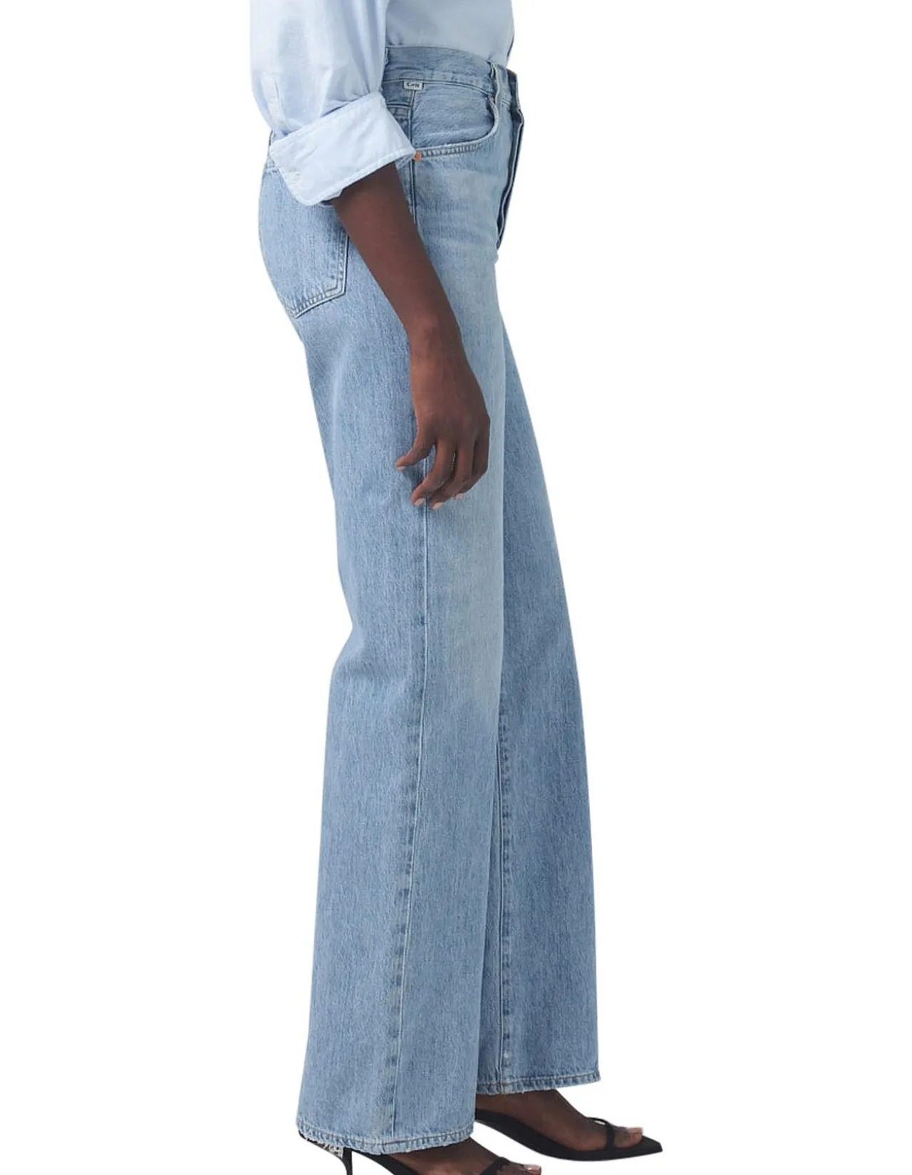 Annina High Rise Wide Leg Denim Jeans