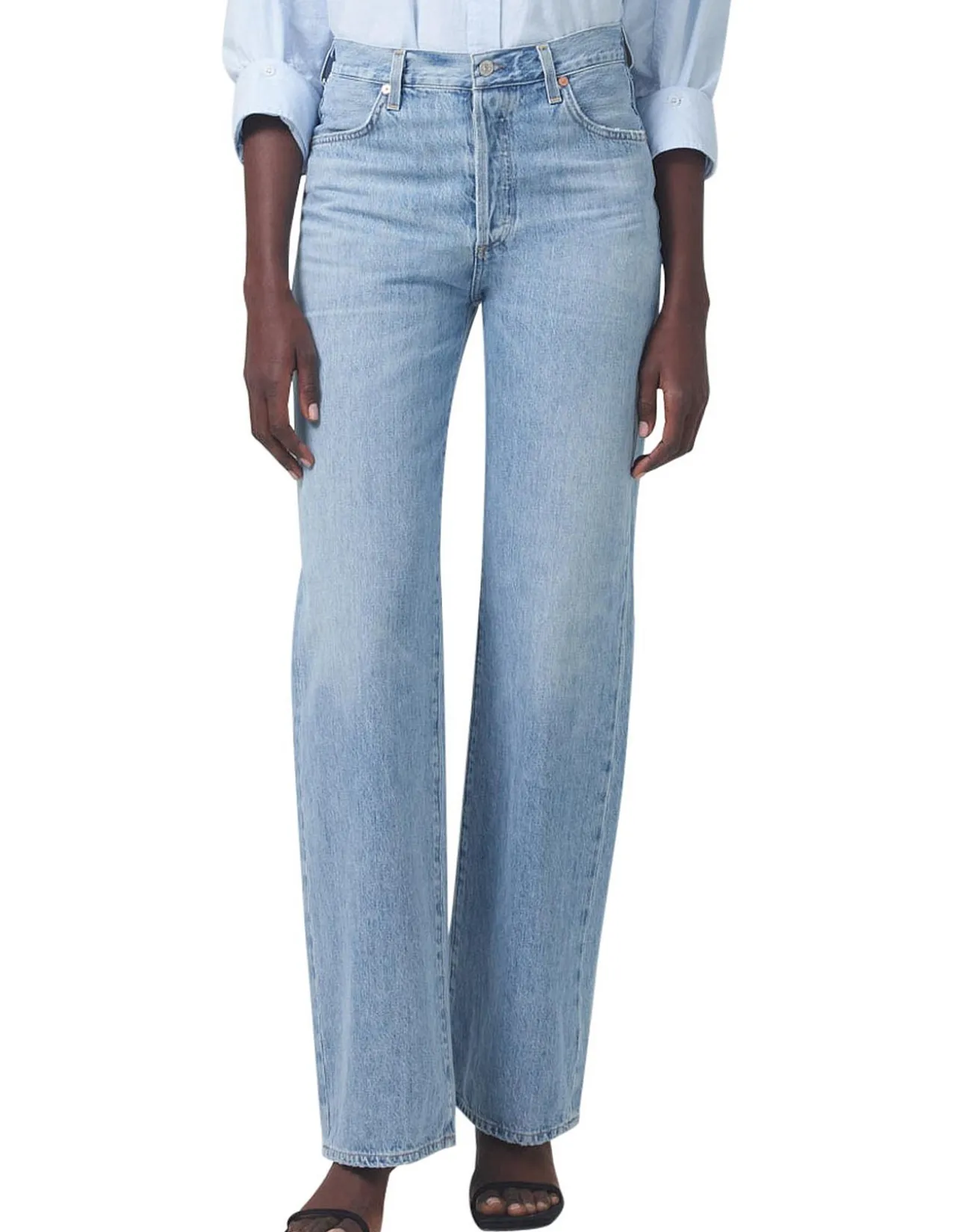 Annina High Rise Wide Leg Denim Jeans