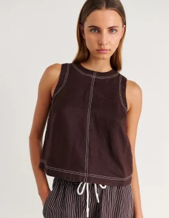 ANN LIN OPEN BACK SLEEVELESS TOP