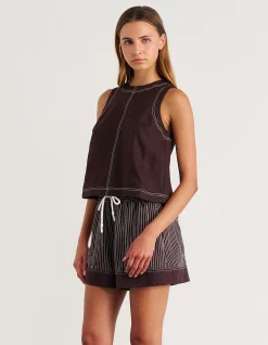 ANN LIN OPEN BACK SLEEVELESS TOP