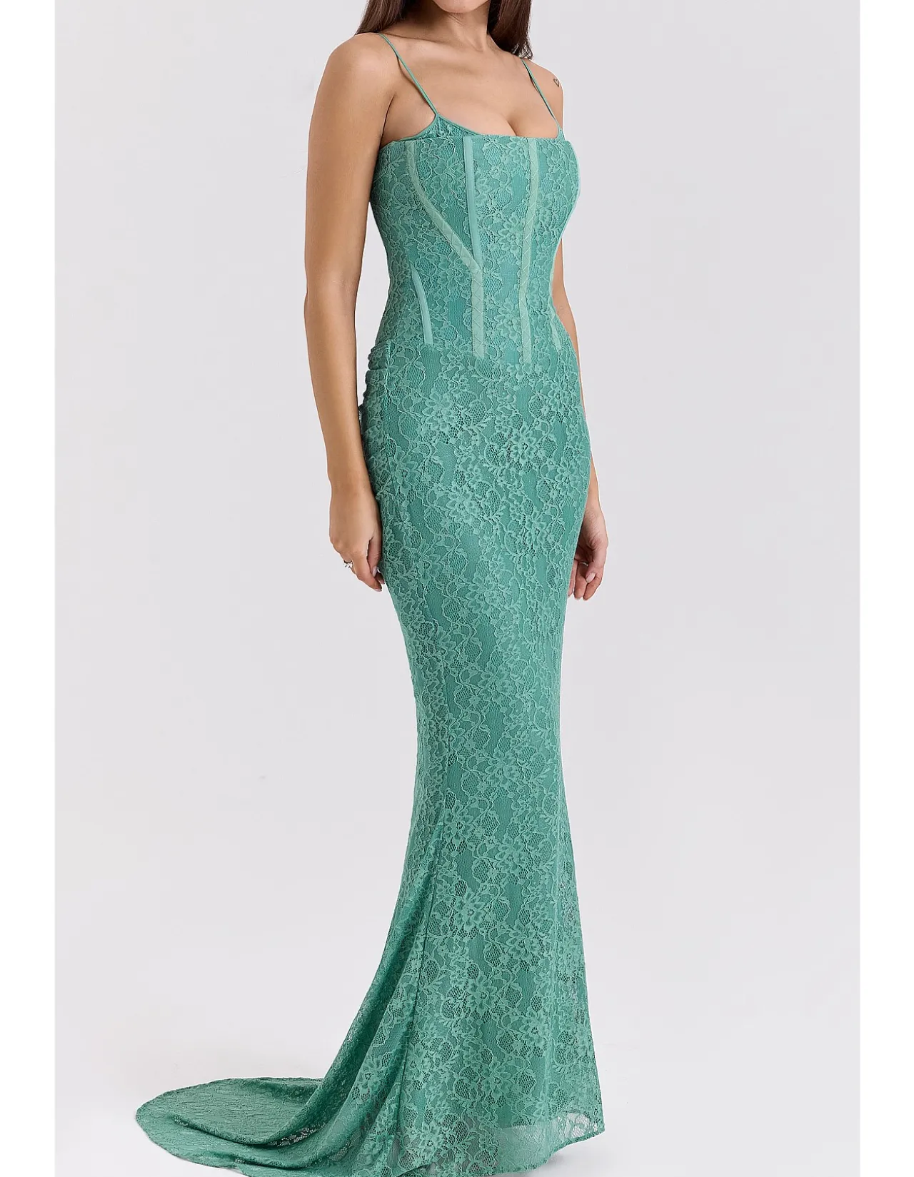 Antonina Lace Corset Maxi Dress